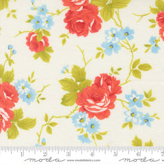 Rosie Whipped Cream Country Rose 108" Wide Backing Yardage by Fig Tree & Co. for Moda Fabrics