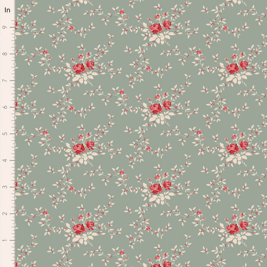 Merry Little Christmas Duckegg Noel Yardage by Tilda for Tilda Fabrics