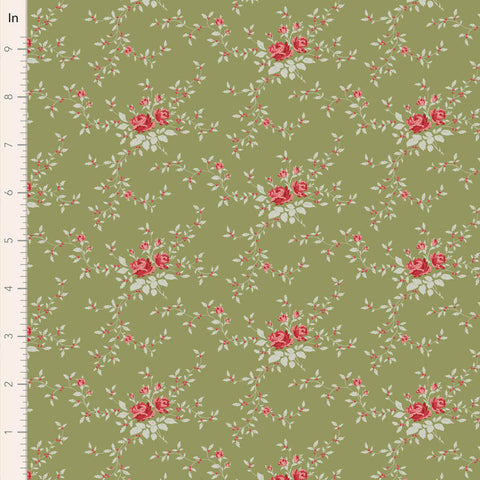 PREORDER Merry Little Christmas Moss Noel Yardage by Tilda for Tilda Fabrics