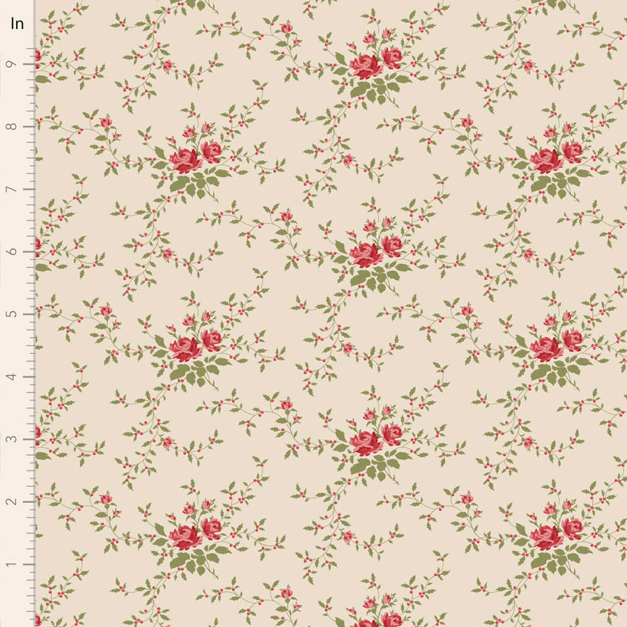 Merry Little Christmas Cream Noel Yardage by Tilda for Tilda Fabrics