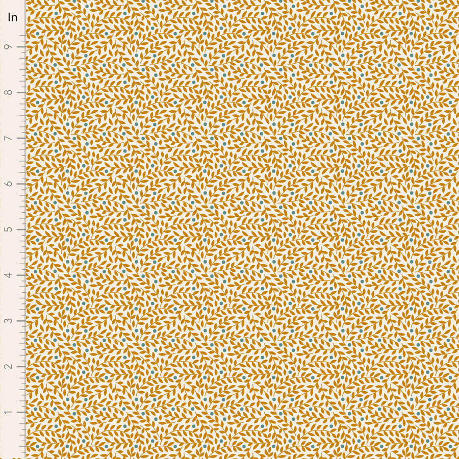 Village Life Ochre Lillian Yardage by Tilda for Tilda Fabrics