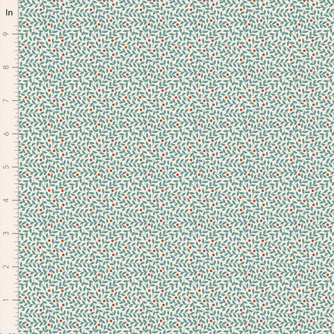 PREORDER Village Life Teal Lillian Yardage by Tilda for Tilda Fabrics