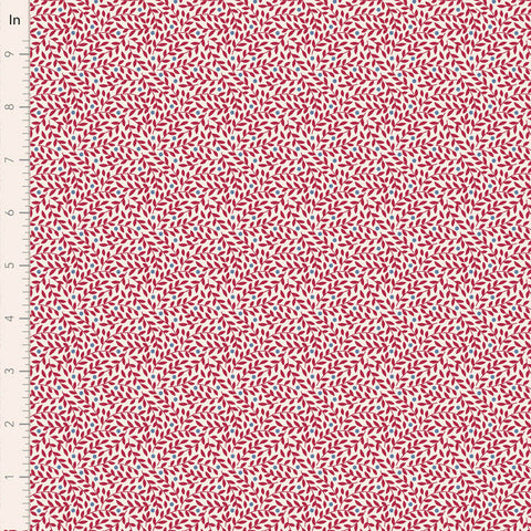 PREORDER Village Life Burgundy Lillian Yardage by Tilda for Tilda Fabrics