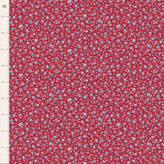 Village Life Burgundy Mae Yardage by Tilda for Tilda Fabrics