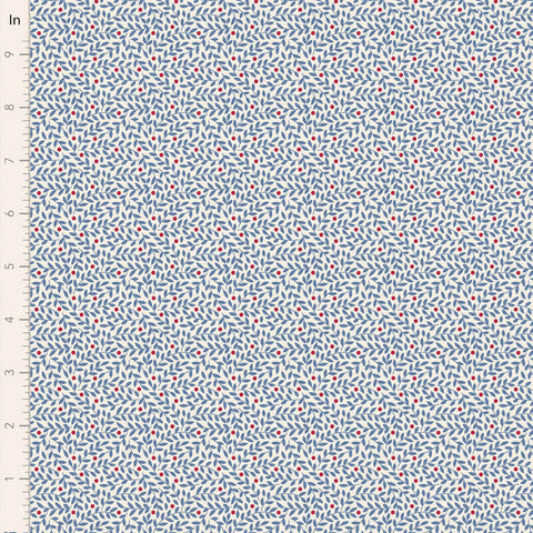 PREORDER Village Life Blue Lillian Yardage by Tilda for Tilda Fabrics