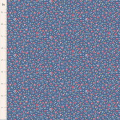 Village Life Blue Mae Yardage by Tilda for Tilda Fabrics