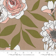 Botany Earth Cabbage Rose Yardage by Alli K Design for Moda Fabrics