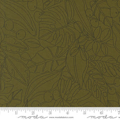 Botany Monstera Greenery Yardage by Alli K Design for Moda Fabrics