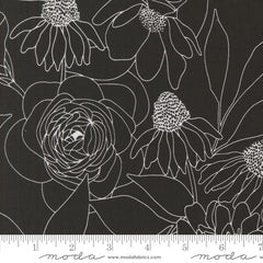 Botany Ink Etched Floral Yardage by Alli K Design for Moda Fabrics