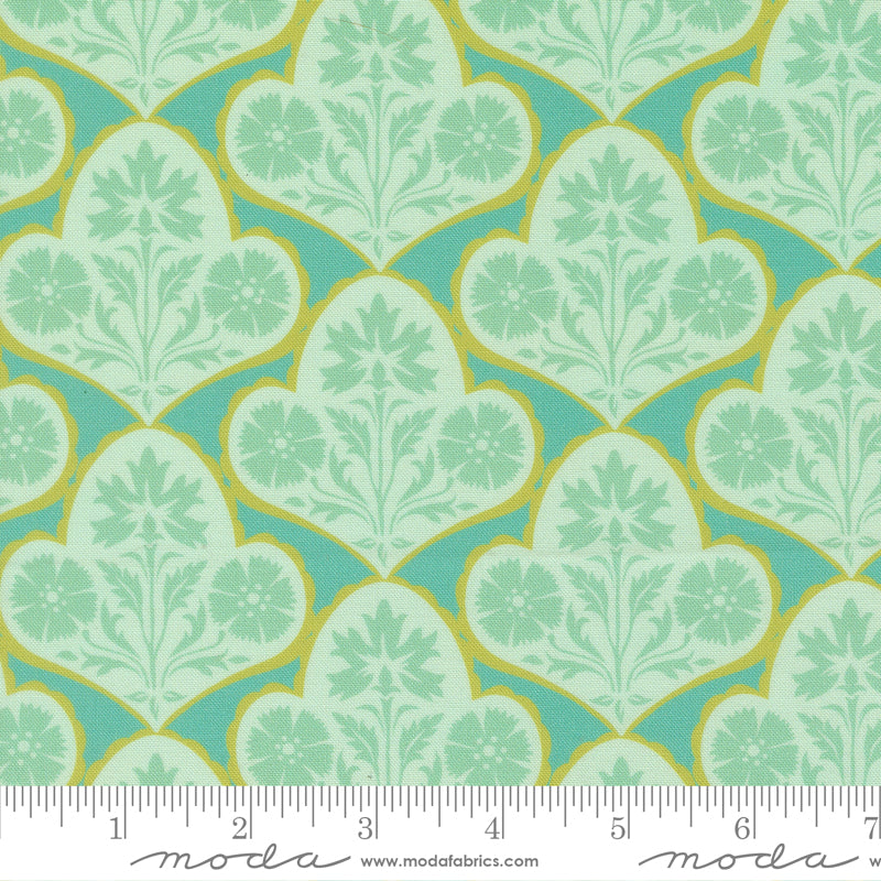 Cannon Beach Turquoise Copalis Yardage by Crystal Manning for Moda Fabrics