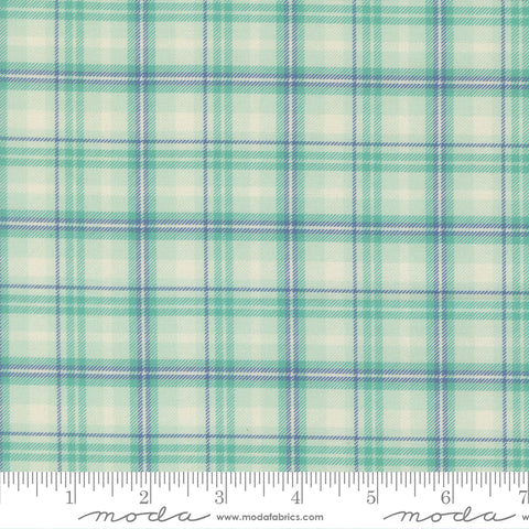 Cannon Beach Aqua Plaid Yardage by Crystal Manning for Moda Fabrics