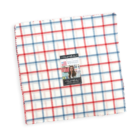 PREORDER Stars & Stripes Wovens Layer Cake by Camille Roskelley for Moda Fabrics