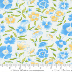 Linen Cupboard Chantilly Cornflower Daisy Apron Yardage by Fig Tree & Co. for Moda Fabrics