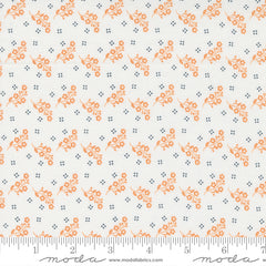 Linen Cupboard Chantilly Orange Tossed Blooms Yardage by Fig Tree & Co. for Moda Fabrics