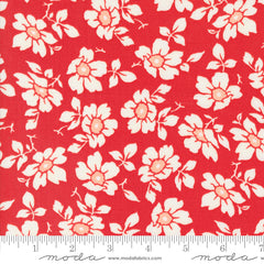 Jelly & Jam Strawberry Flour Sack Daisy Yardage by Fig Tree & Co. for Moda Fabrics