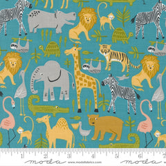 Noah's Ark Sea Animal Parade Yardage by Stacy Iest Hsu for Moda Fabrics