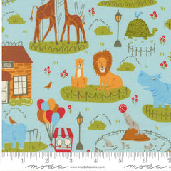 Animal Park Fun Water Animal Park Scenic Yardage by Stacy Iest Hsu for Moda Fabrics
