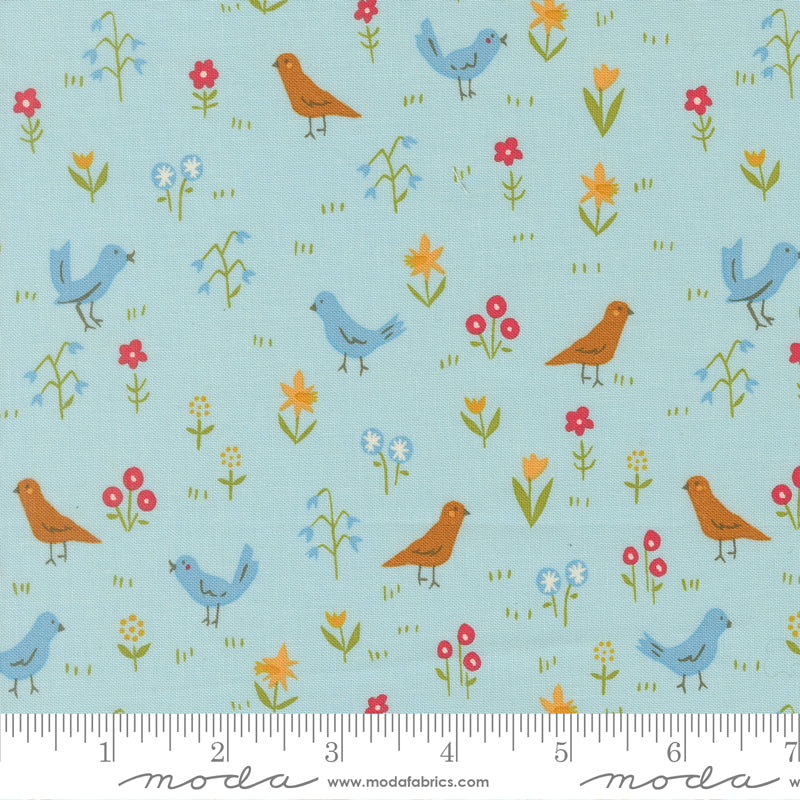 Animal Park Fun Water Bird Park Yardage by Stacy Iest Hsu for Moda Fabrics