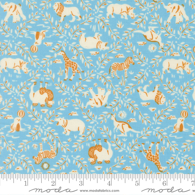 Animal Park Fun Sky Animal Crackers Yardage by Stacy Iest Hsu for Moda Fabrics