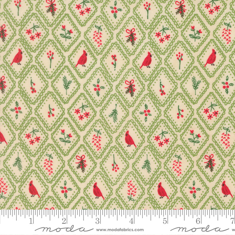 Holiday Cheer Mistletoe Christmas Charm Yardage by Stacy Iest Hsu for Moda Fabrics