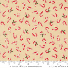Holiday Cheer Natural Candy Cane Yardage by Stacy Iest Hsu for Moda Fabrics