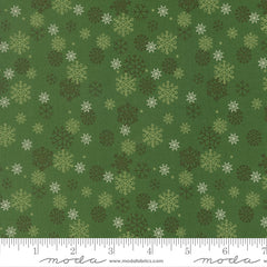Holiday Cheer Evergreen Snow Flurry Yardage by Stacy Iest Hsu for Moda Fabrics