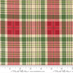 Holiday Cheer Natural Christmas Plaid Yardage by Stacy Iest Hsu for Moda Fabrics