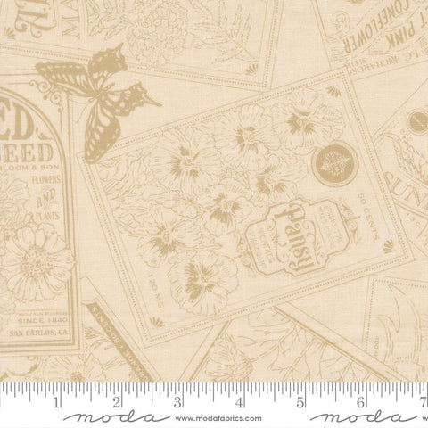 My Secret Garden Cloud Natural Seed of Love Yardage by Stacy Iest Hsu for Moda Fabrics
