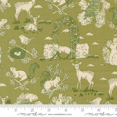 My Secret Garden Grass Garden Toile Yardage by Stacy Iest Hsu for Moda Fabrics