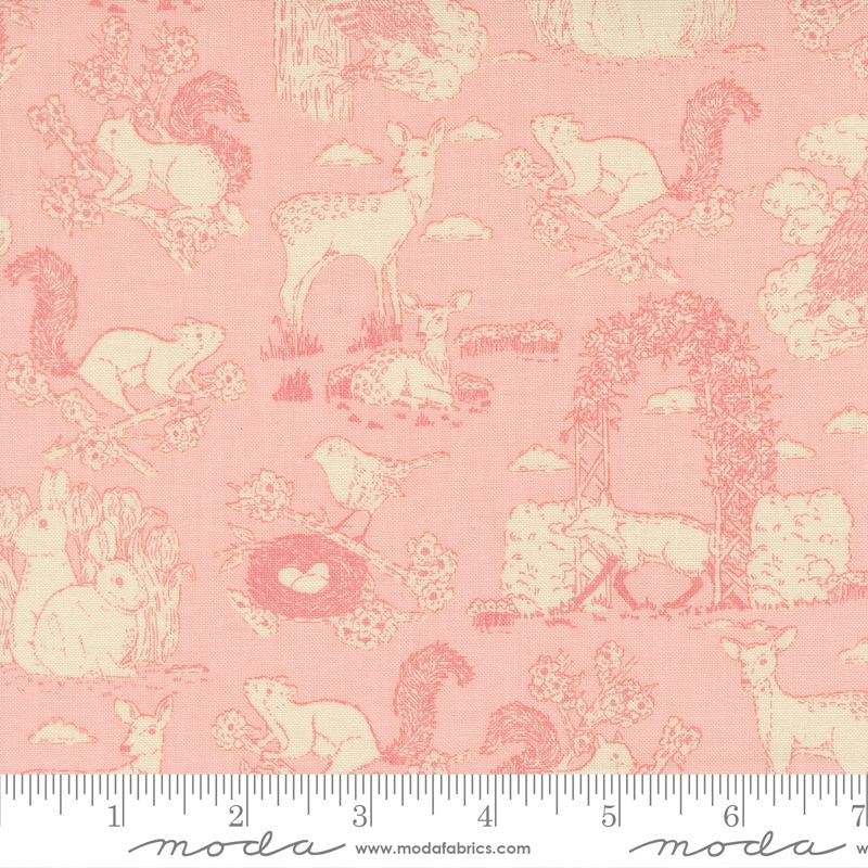 My Secret Garden Petal Garden Toile Yardage by Stacy Iest Hsu for Moda Fabrics