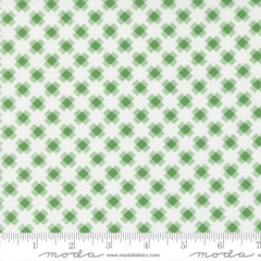 Reindeer Games Evergreen Checkered Squares Yardage by Me and My Sister for Moda Fabrics