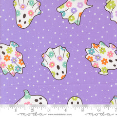 Fab Boo Lous Grape Soda Dancing Ghosts Yardage by Me & My Sister for Moda Fabrics