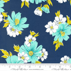 Feed Sacks: Good Works Bluebird Wildflower Yardage by Linzee McCray for Moda Fabrics