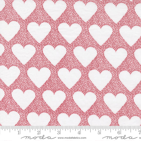 XOXO by Rosenthal Lipstick Lace I Heart You Yardage by April Rosenthal for Moda Fabrics