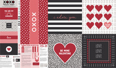 XOXO by Rosenthal Panel by April Rosenthal for Moda Fabrics
