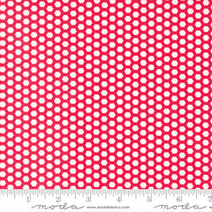Berry Basket Cranberry Honeycomb Yardage by April Rosenthal for Moda Fabrics