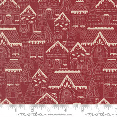 Gingerbread Lane Cranberry Gingerbread Lane Yardage by Kiley's Quilt Room for Moda Fabrics