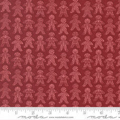 Gingerbread Lane Cranberry Gingerbread Yardage by Kiley's Quilt Room for Moda Fabrics