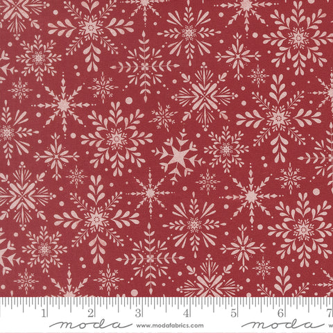 Gingerbread Lane Cranberry Blizzard Yardage by Kiley's Quilt Room for Moda Fabrics