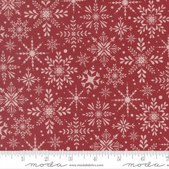 Gingerbread Lane Cranberry Blizzard Yardage by Kiley's Quilt Room for Moda Fabrics