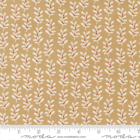 Gingerbread Lane Gingerbread Holly Yardage by Kiley's Quilt Room for Moda Fabrics