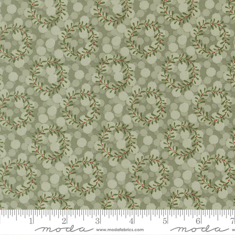 Gingerbread Lane Mistletoe Glittering Lights Yardage by Kiley's Quilt Room for Moda Fabrics
