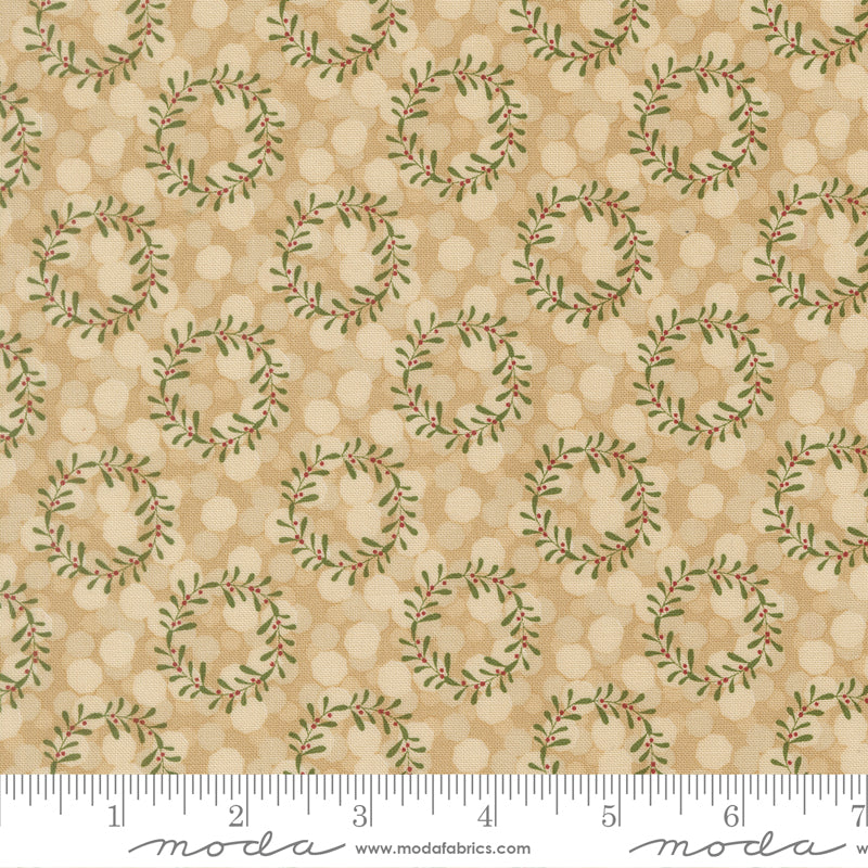 Gingerbread Lane Gingerbread Glittering Lights Yardage by Kiley's Quilt Room for Moda Fabrics