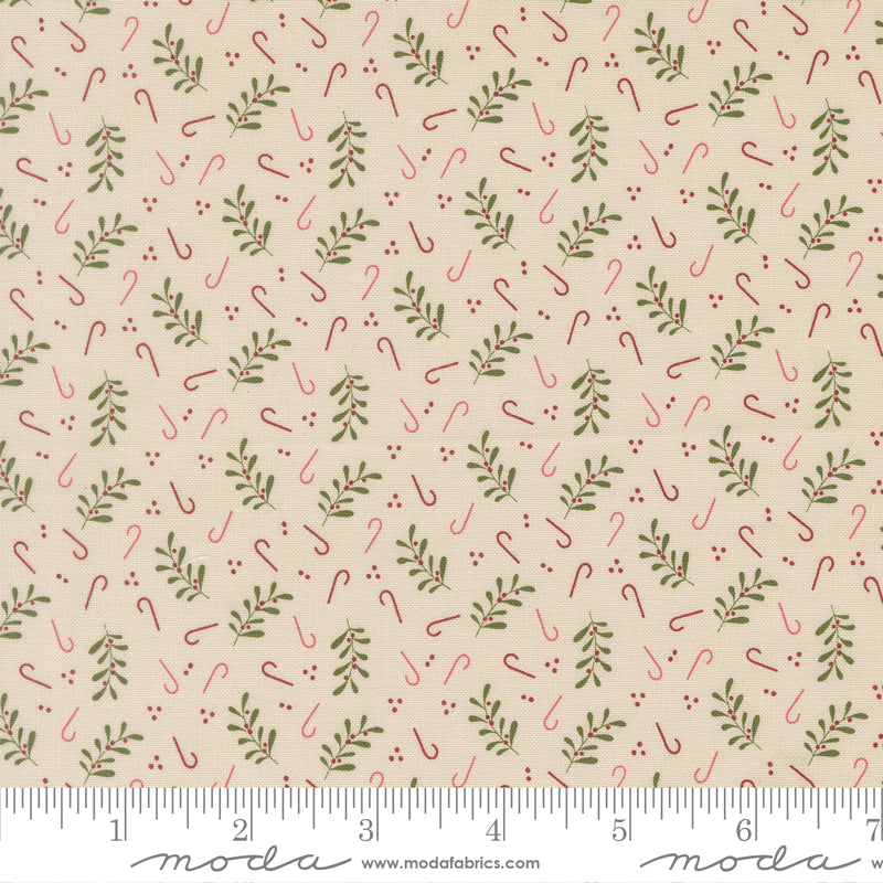 Gingerbread Lane Sugar Holly Candy Yardage by Kiley's Quilt Room for Moda Fabrics
