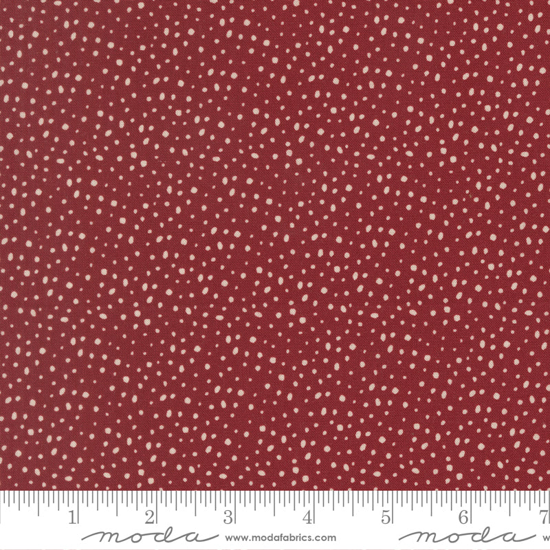 Gingerbread Lane Cranberry Flurry Yardage by Kiley's Quilt Room for Moda Fabrics