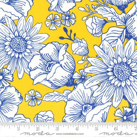 Sunflowers In My Heart Sunflower Jardin Yardage by Kate Spain for Moda Fabrics