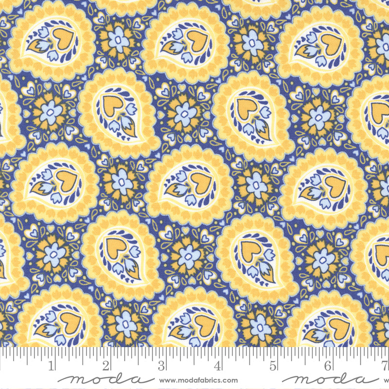 Sunflowers In My Heart Ocean Provence Yardage by Kate Spain for Moda Fabrics