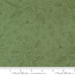 Starberry Green Winter Sketch Yardage by Corey Yoder for Moda Fabrics