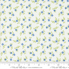 Cali & Co. Cloud Cobalt Vine and Bud Yardage by Corey Yoder for Moda Fabrics