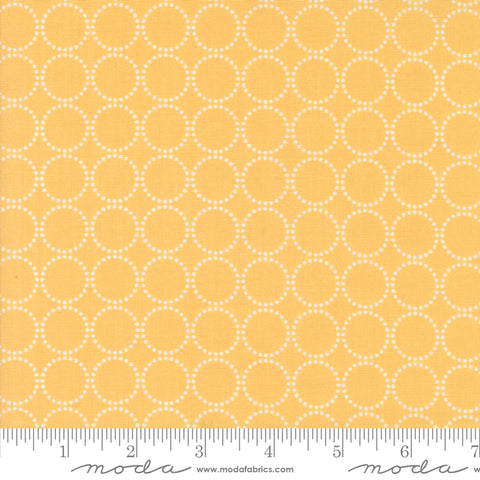 Coriander Colors Yellow Rings Yardage by Corey Yoder for Moda Fabrics
